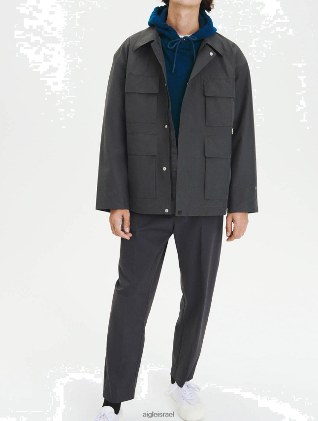 גברים פחמן Aigle ז'קט גור-טקס בעל 4 כיסים בגדים 8V6ZVZ174