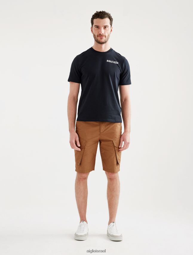 גברים נואר Aigle חולצת טריקו עם צווארון צווארון מודפס בגדים 8V6ZVZ103