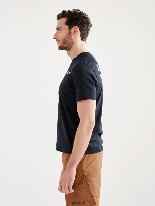 גברים נואר Aigle חולצת טריקו עם צווארון צווארון מודפס בגדים 8V6ZVZ103