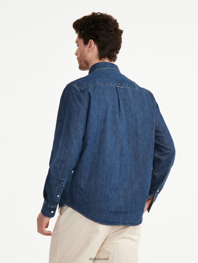גברים דֵנִים Aigle חולצת ג'ינס עם שרוולים ארוכים בגדים 8V6ZVZ105