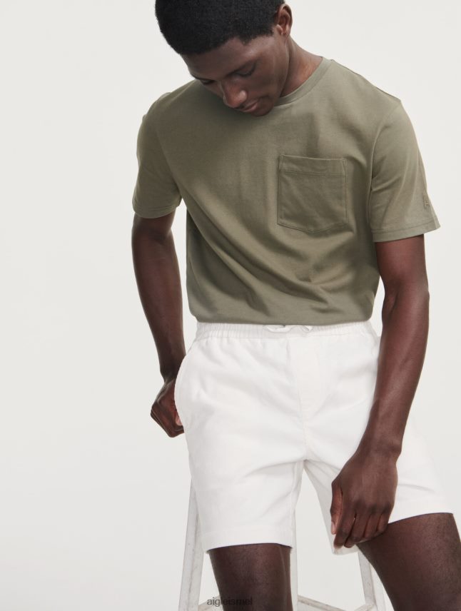 גברים לאט Aigle מכנסי קורדרוי קצרים בגדים 8V6ZVZ11