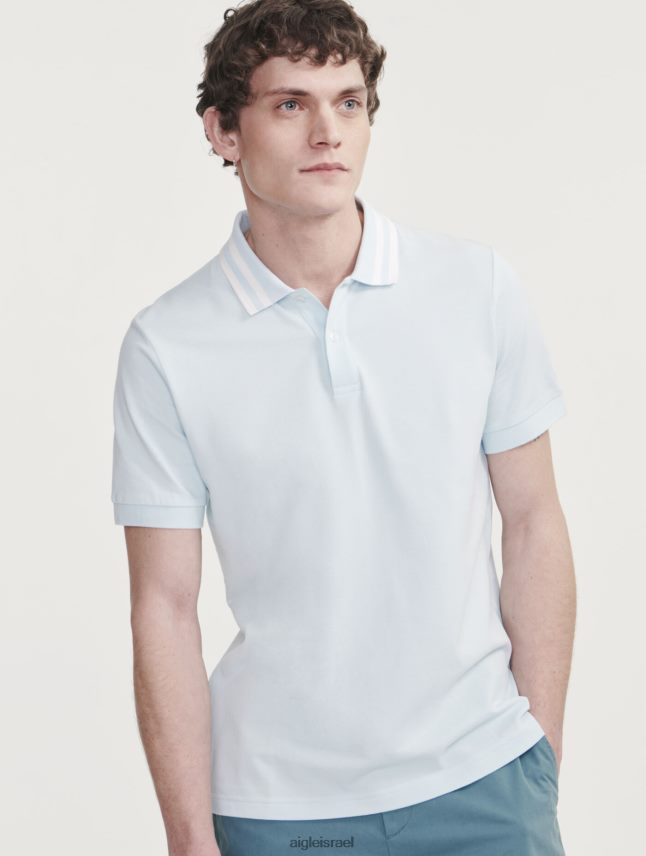 גברים גלקון Aigle פולו-חולצת צווארון כפול שרוולים קצרים בגדים 8V6ZVZ124