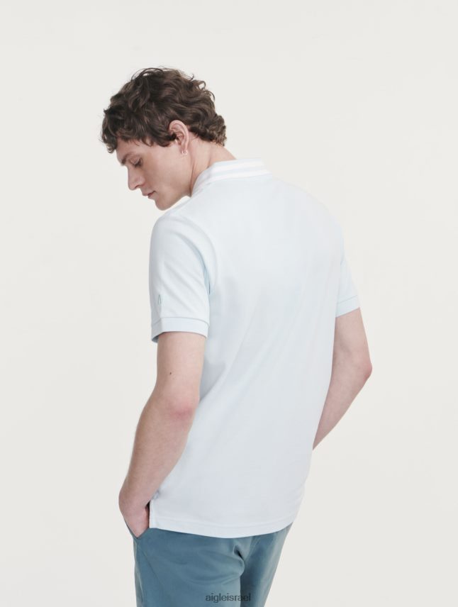 גברים גלקון Aigle פולו-חולצת צווארון כפול שרוולים קצרים בגדים 8V6ZVZ124