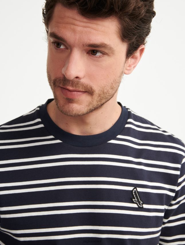 גברים אימפריה סט Aigle חולצת טריקו עם צווארון פסים בגדים 8V6ZVZ132