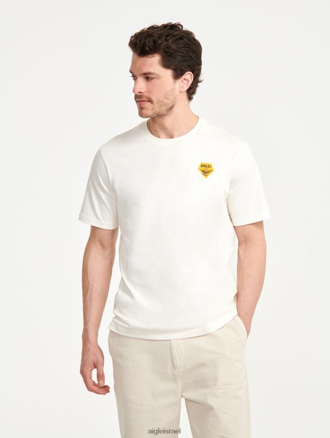 גברים לאט Aigle חולצת טריקו עם צווארון צווארון מודפס בגדים 8V6ZVZ137