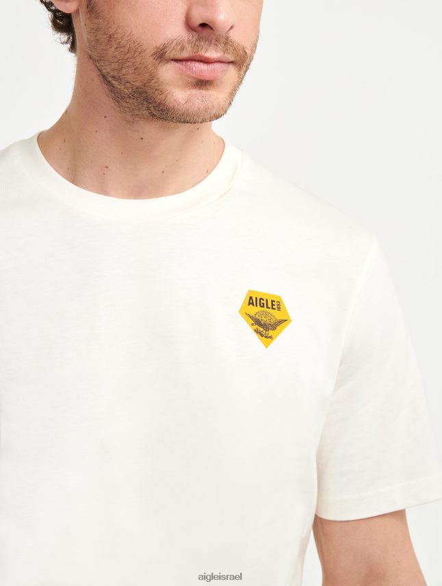 גברים לאט Aigle חולצת טריקו עם צווארון צווארון מודפס בגדים 8V6ZVZ137