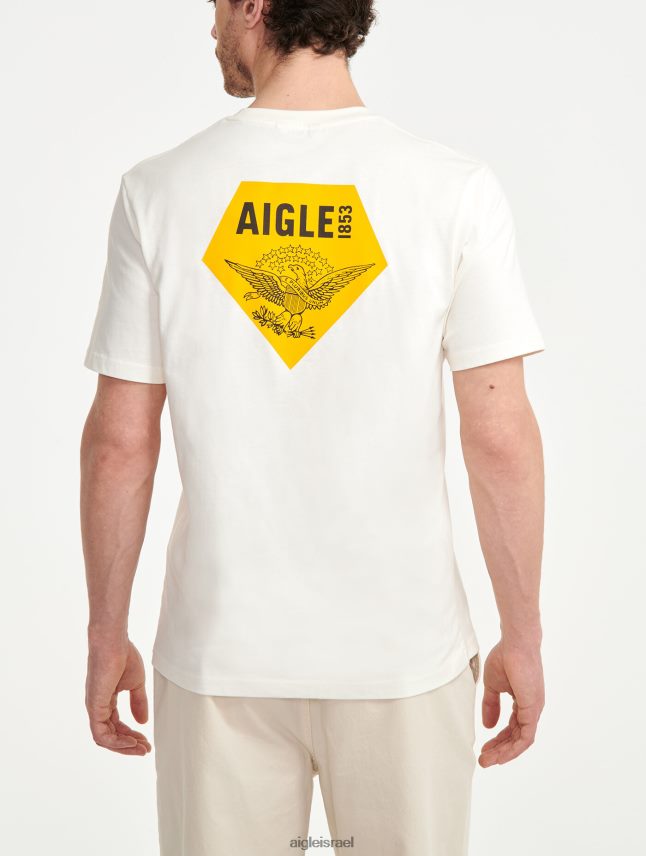 גברים לאט Aigle חולצת טריקו עם צווארון צווארון מודפס בגדים 8V6ZVZ137