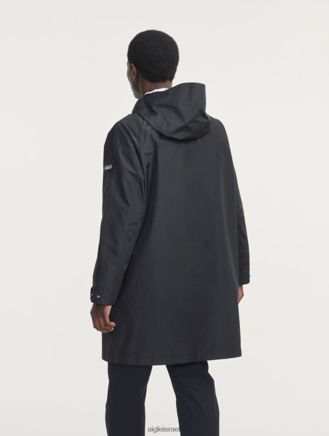 גברים נואר Aigle פארקה גור-טקס ארוכה עם קפוצ'ון כפול בגדים 8V6ZVZ158