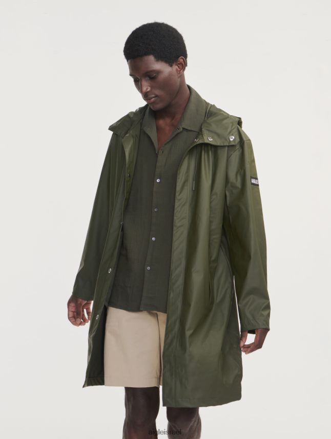 גברים אבוקאט Aigle פארקה עמיד למים עם ברדס ארוך בגדים 8V6ZVZ163