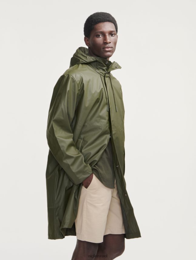 גברים אבוקאט Aigle פארקה עמיד למים עם ברדס ארוך בגדים 8V6ZVZ163