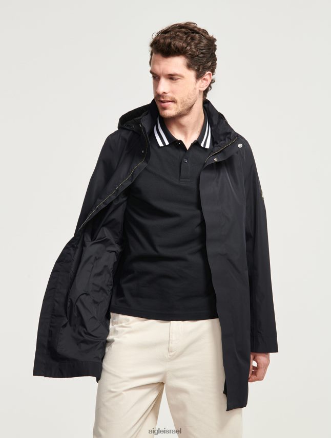 גברים נואר Aigle פארקה גור-טקס עם קפוצ'ון ארוך בגדים 8V6ZVZ168