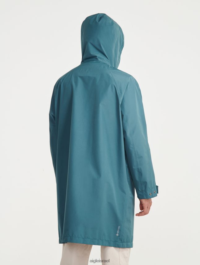 גברים הידרו Aigle פארקה גור-טקס ארוכה עם קפוצ'ון כפול בגדים 8V6ZVZ193