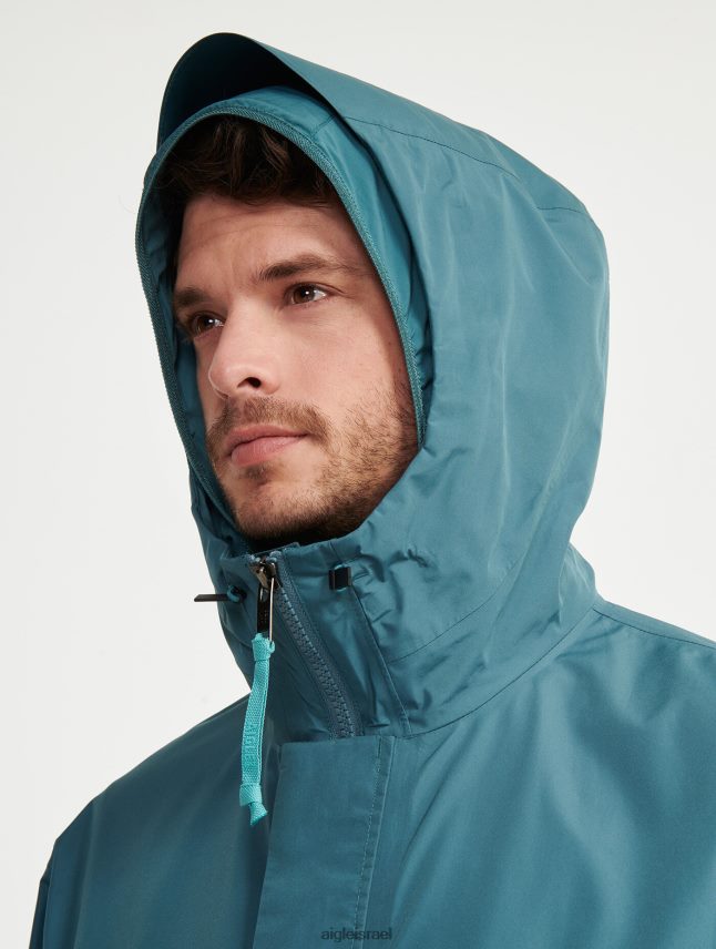 גברים הידרו Aigle פארקה גור-טקס ארוכה עם קפוצ'ון כפול בגדים 8V6ZVZ193