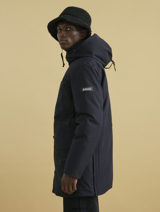 גברים נואר Aigle פארקה גור-טקס עם קפוצ'ון ארוך בגדים 8V6ZVZ194