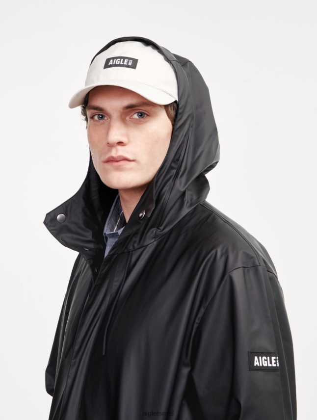 גברים נואר Aigle פארקה עמיד למים עם ברדס ארוך בגדים 8V6ZVZ199