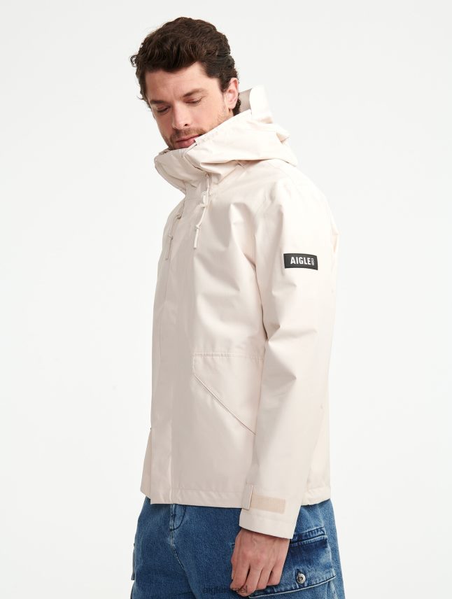 גברים צוֹבֶל Aigle מעיל גור-טקס קצר עם קפוצ'ון בגדים 8V6ZVZ200