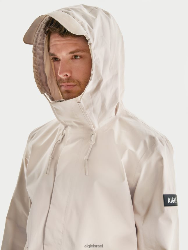 גברים צוֹבֶל Aigle מעיל גור-טקס קצר עם קפוצ'ון בגדים 8V6ZVZ200