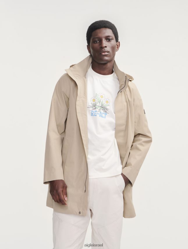 גברים אוסייר Aigle פארקה גור-טקס עם קפוצ'ון ארוך בגדים 8V6ZVZ203