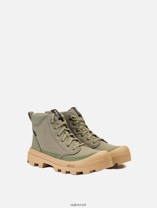 גברים קאקי Aigle נעל ההליכה האייקונית עשויה פוליאסטר ממוחזר נעליים 8V6ZVZ257