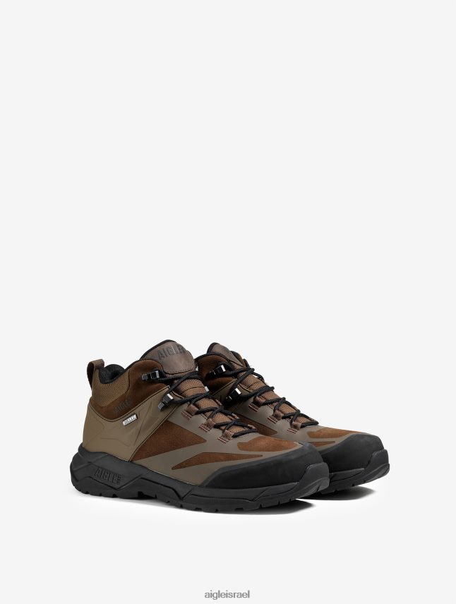 גברים חום כהה Aigle נעל ההליכה הקלה במיוחד עם קרום עמיד למים נעליים 8V6ZVZ260