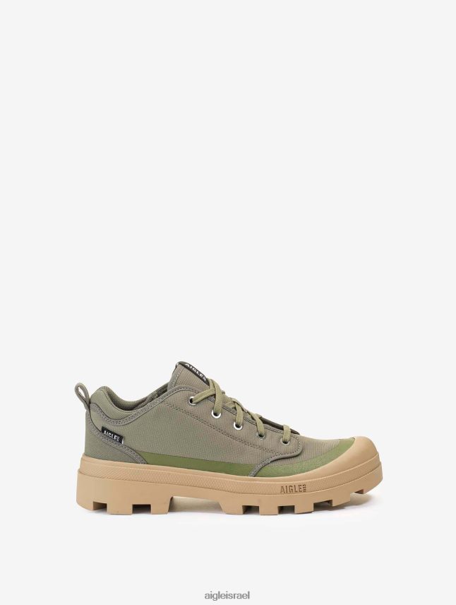 גברים קאקי Aigle הגרסה הנמוכה של נעל ההליכה האייקונית העשויה מפוליאסטר ממוחזר נעליים 8V6ZVZ270