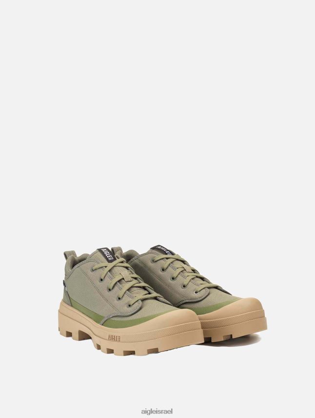 גברים קאקי Aigle הגרסה הנמוכה של נעל ההליכה האייקונית העשויה מפוליאסטר ממוחזר נעליים 8V6ZVZ270