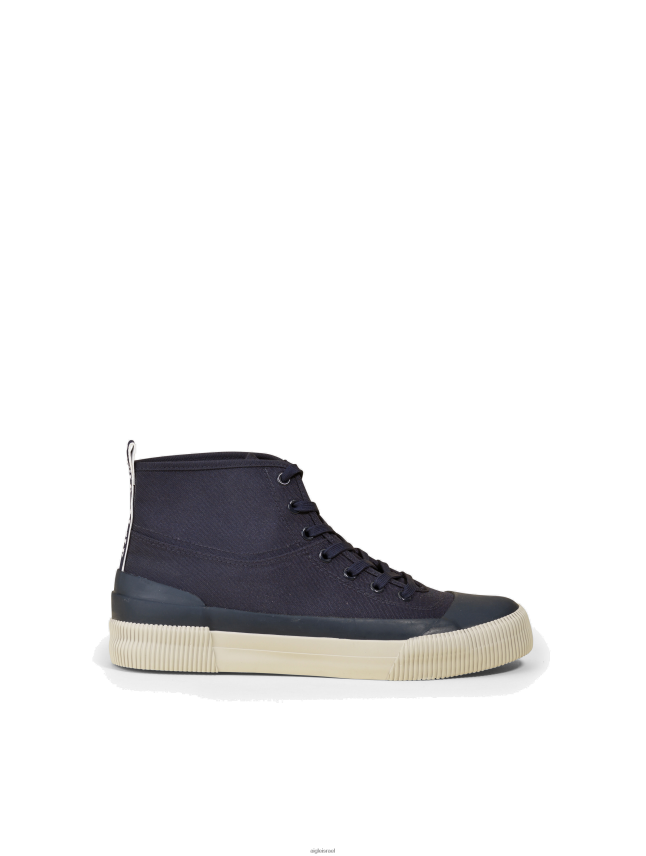 גברים ימי Aigle הבד הידידותי לסביבה וסניקרס הגומי נעליים 8V6ZVZ295