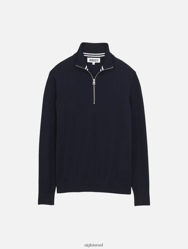 גברים אימפריה Aigle מגשר דק עם חצי רוכסן צוואר גבוה בגדים 8V6ZVZ30