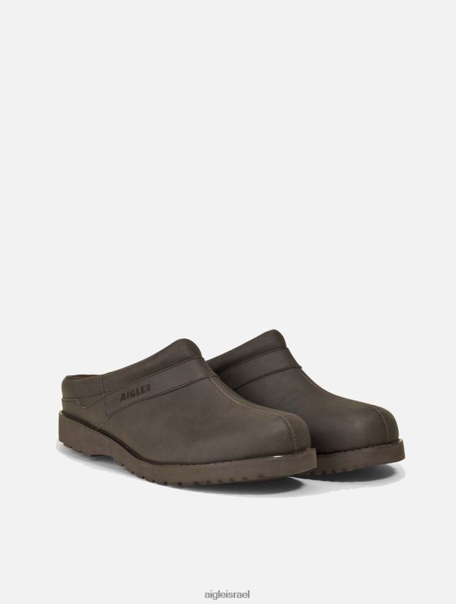 גברים חום כהה Aigle גוש עור קל במיוחד נעליים 8V6ZVZ314