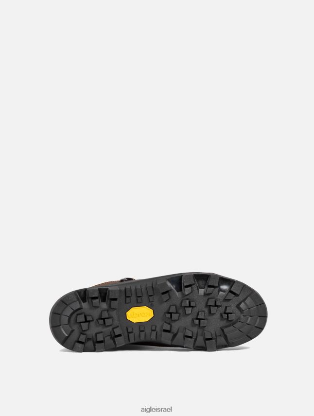 גברים חום כהה Aigle מגפוני עור מפוצלים בעלי ביצועים גבוהים מגפיים 8V6ZVZ321