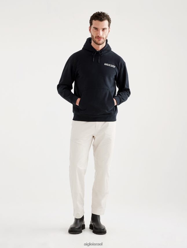 גברים נואר Aigle סווטשירט עם קפוצ'ון מודפס בגדים 8V6ZVZ38