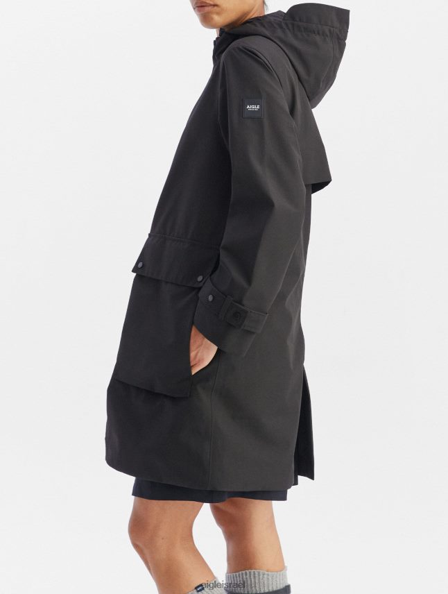 נשים נואר Aigle פארקה גור-טקס ארוכה בגדים 8V6ZVZ427