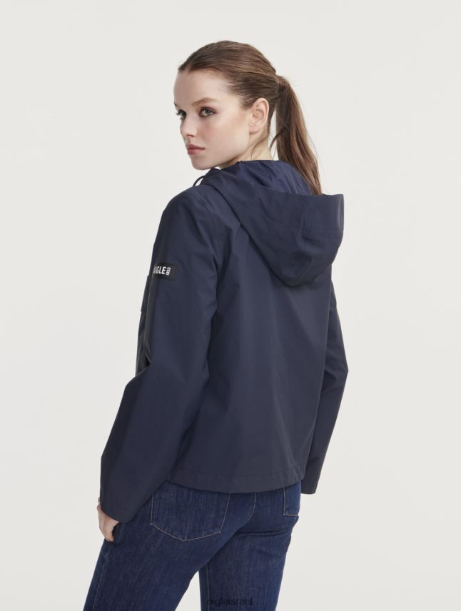 נשים אימפריה Aigle מעיל גור-טקס קצר עם קפוצ'ון בגדים 8V6ZVZ430