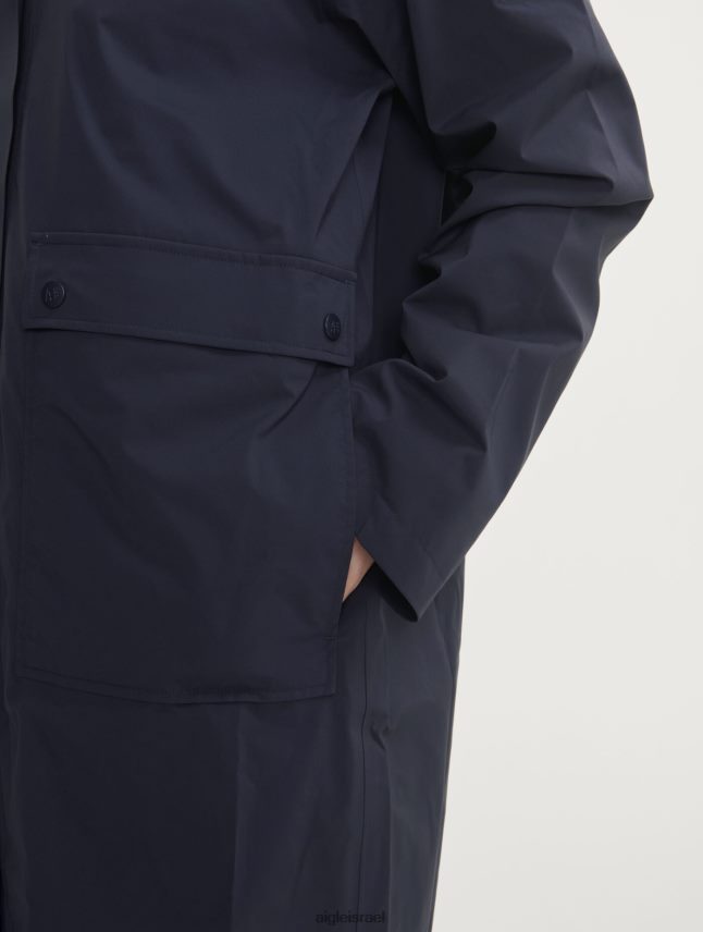 נשים אימפריה Aigle מעיל גשם ארוך עם ברדס בגדים 8V6ZVZ438