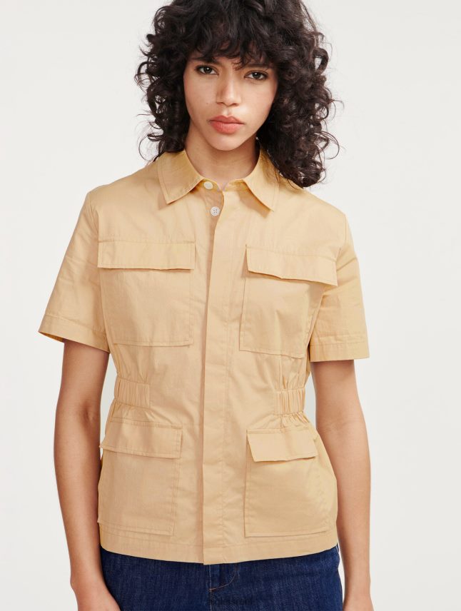 נשים אוסייר Aigle ז'קט ספארי עם שרוולים קצרים בגדים 8V6ZVZ442