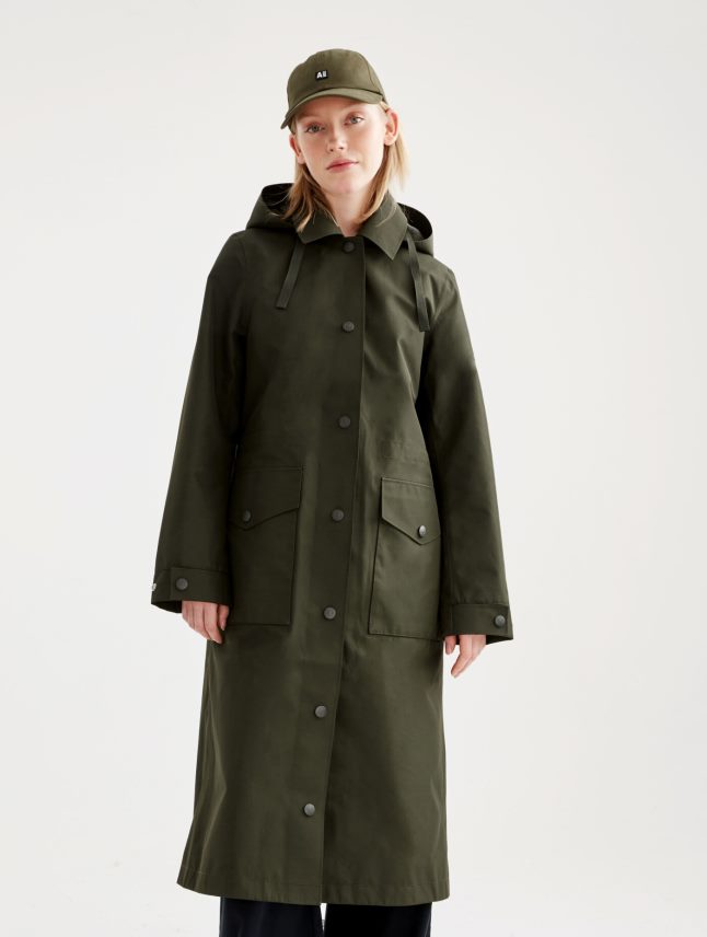 נשים אלג Aigle מעיל גשם ארוך גור טקס מעוצב מחדש בגדים 8V6ZVZ447