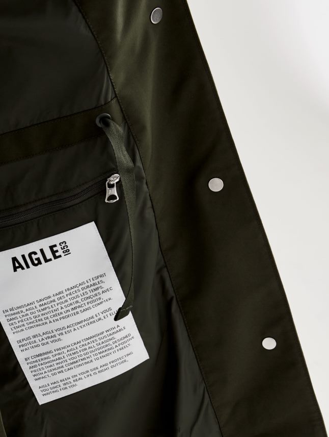 נשים אלג Aigle מעיל גשם ארוך גור טקס מעוצב מחדש בגדים 8V6ZVZ447