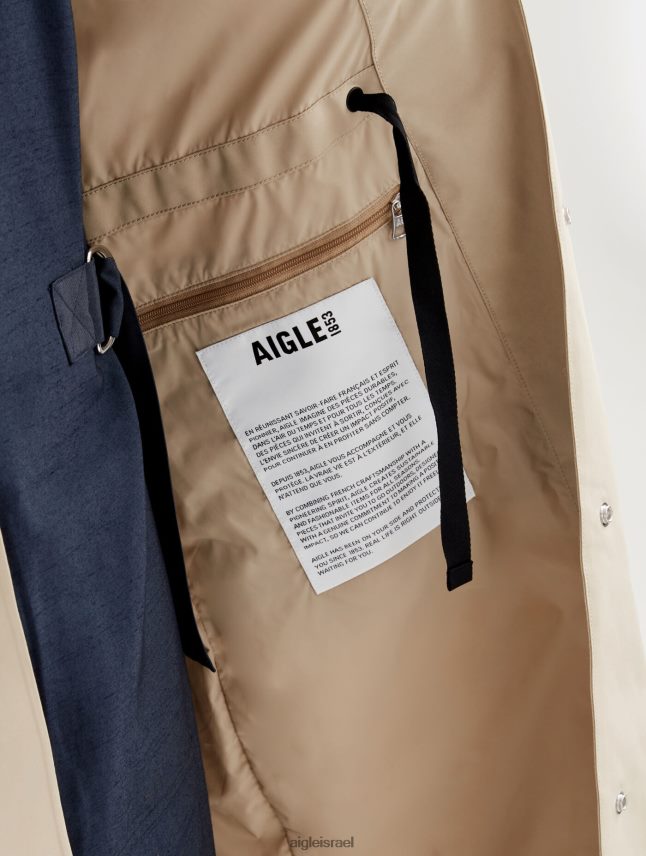 נשים אוסייר Aigle מעיל גשם ארוך גור טקס מעוצב מחדש בגדים 8V6ZVZ451