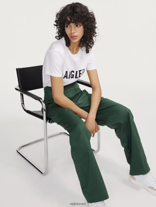 נשים בוטני Aigle מכנסיים רחבים מכותנה אריג בגדים 8V6ZVZ453