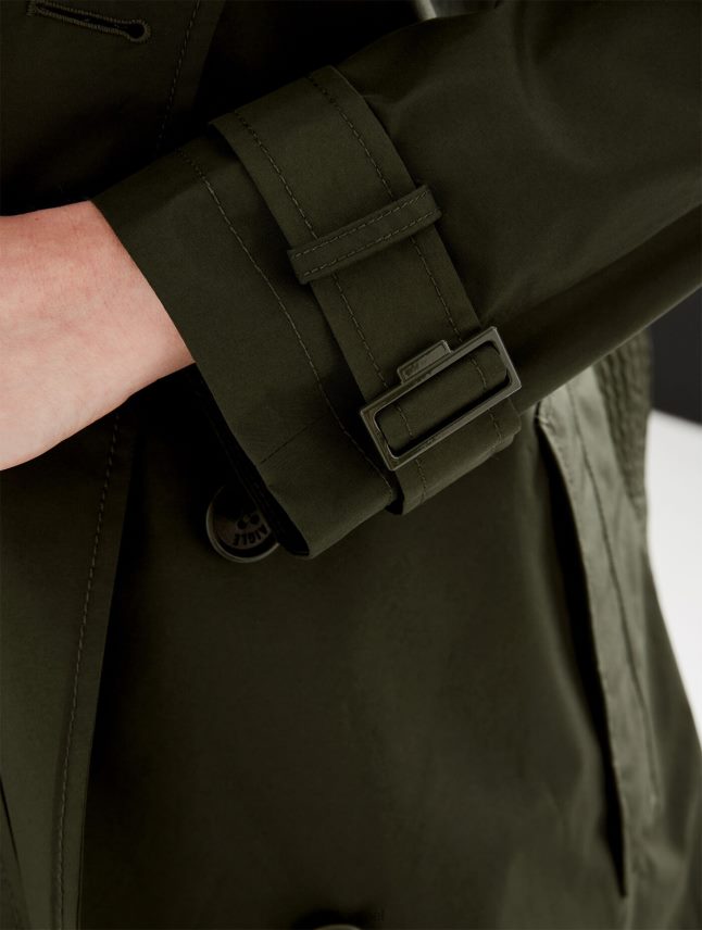 נשים אבוקאט Aigle קפוצ'ון ניתן להסרה מעיל טרנץ' קצר גור טקס בגדים 8V6ZVZ457