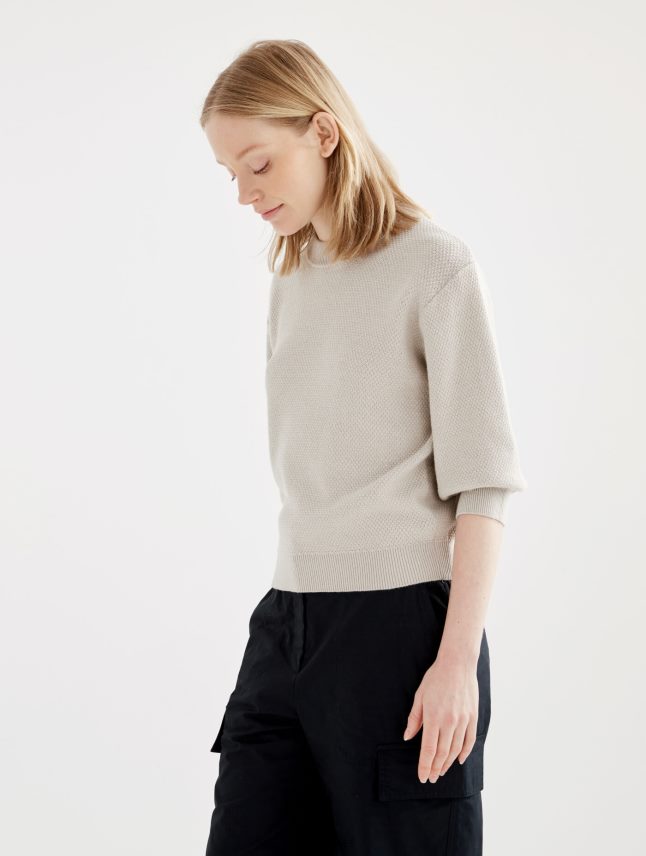 נשים צוֹבֶל Aigle מגשר עם שרוולים קצרים עם סריג דקורטיבי בגדים 8V6ZVZ458