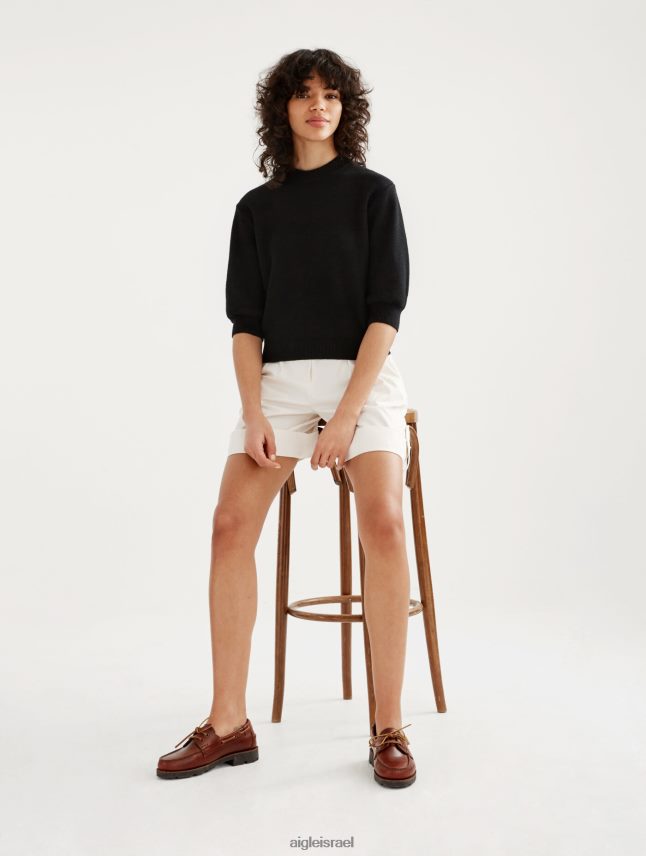 נשים נואר Aigle מגשר עם שרוולים קצרים עם סריג דקורטיבי בגדים 8V6ZVZ460