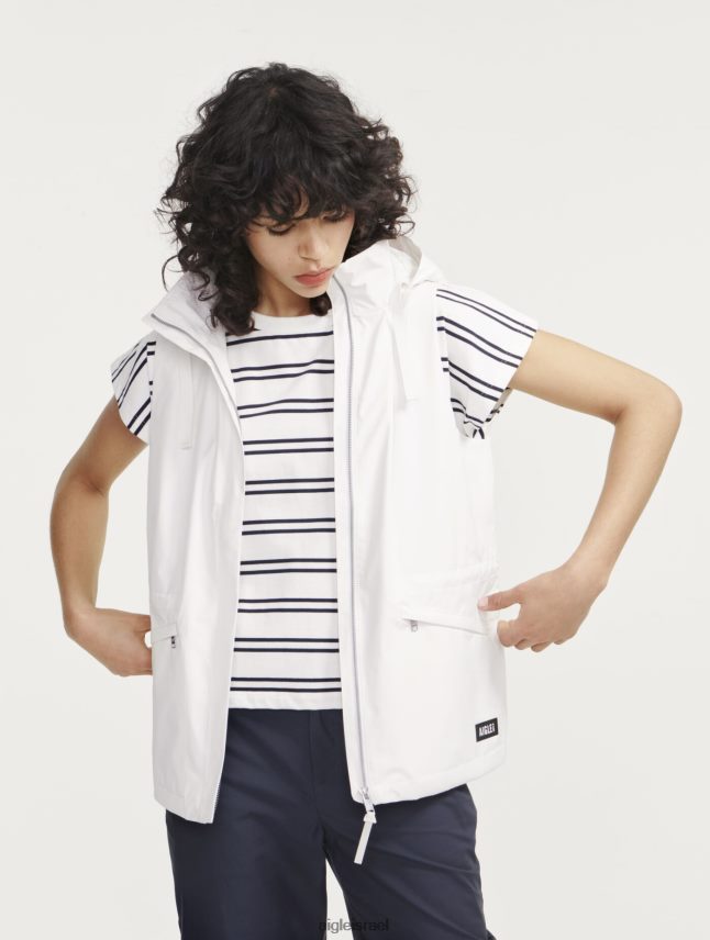 נשים לאט אני Aigle אפוד אינפיניום גור-טקס ללא שרוולים עם ברדס נשלף בגדים 8V6ZVZ473