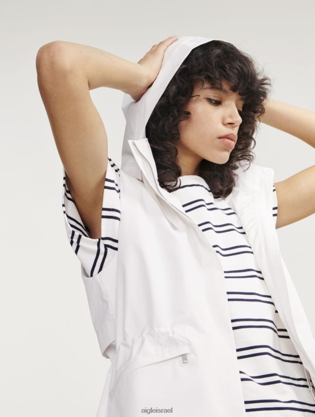 נשים לאט אני Aigle אפוד אינפיניום גור-טקס ללא שרוולים עם ברדס נשלף בגדים 8V6ZVZ473