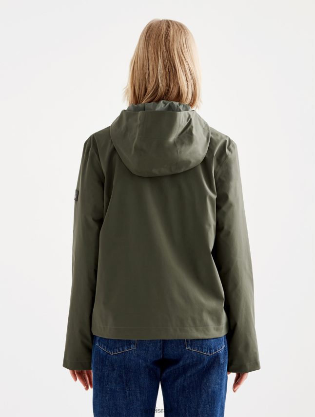 נשים אבוקאט Aigle מעיל גור-טקס קצר עם קפוצ'ון בגדים 8V6ZVZ476