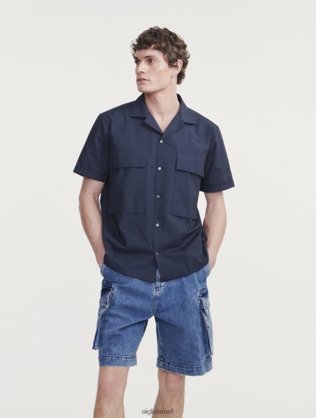 גברים אימפריה Aigle חולצה צבאית עם שרוול קצר בגדים 8V6ZVZ49