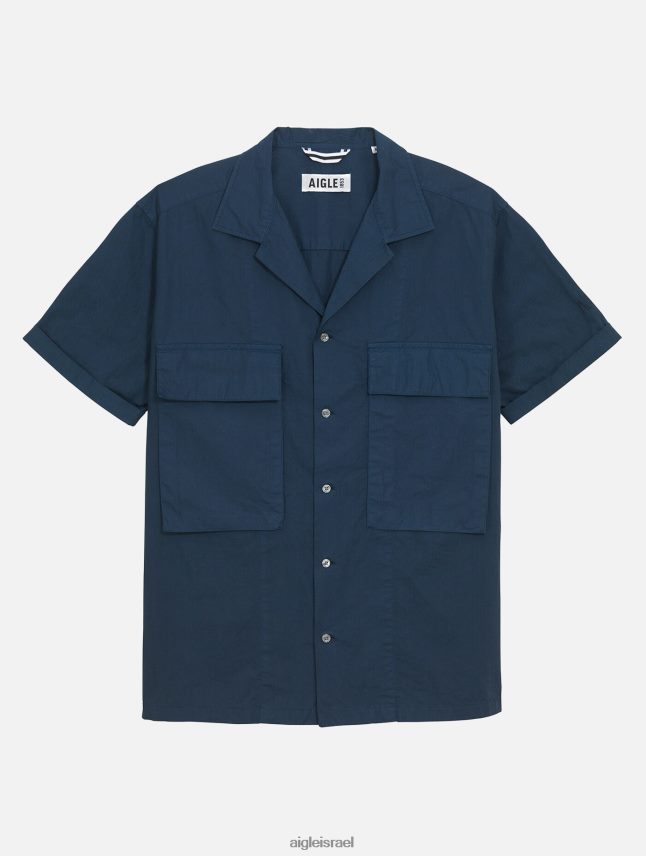גברים אימפריה Aigle חולצה צבאית עם שרוול קצר בגדים 8V6ZVZ49