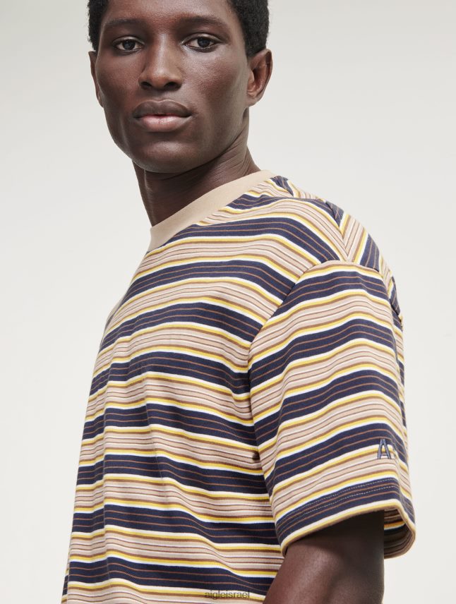 גברים אימפריה סט Aigle חולצת טריקו עם צווארון פסים בגדים 8V6ZVZ4