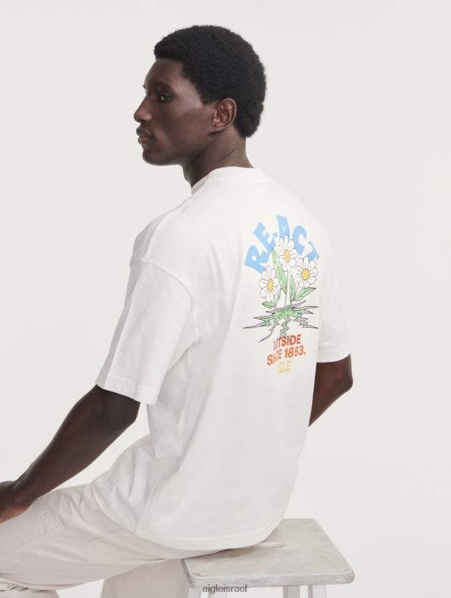 גברים לאט Aigle חולצת טריקו עם צווארון צווארון מודפס בגדים 8V6ZVZ5