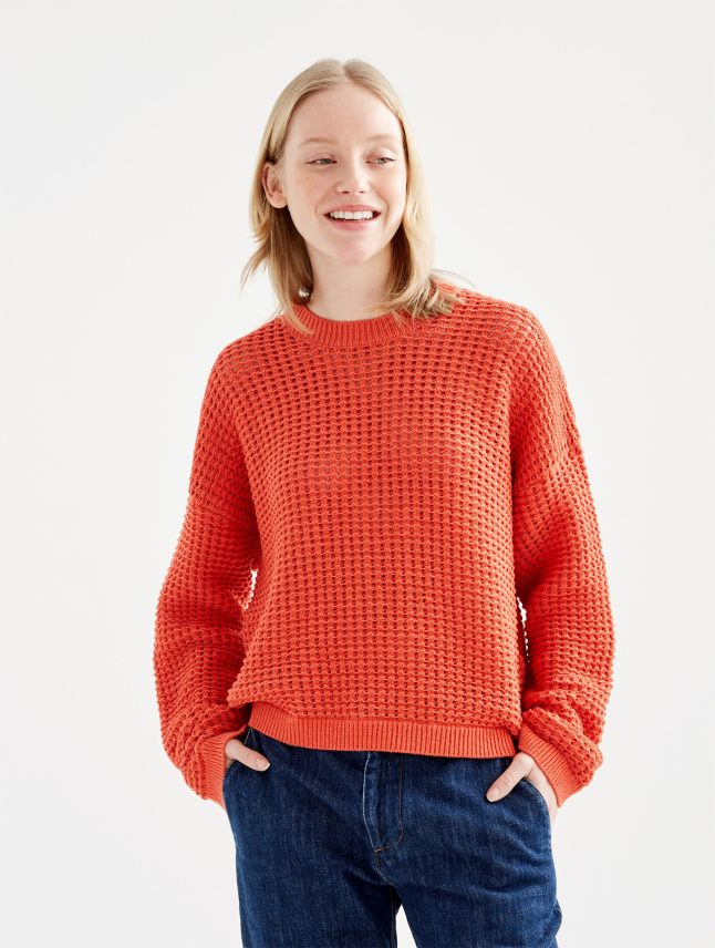 נשים חריסה Aigle מגשר סריג דקורטיבי עם שרוולים ארוכים בגדים 8V6ZVZ529